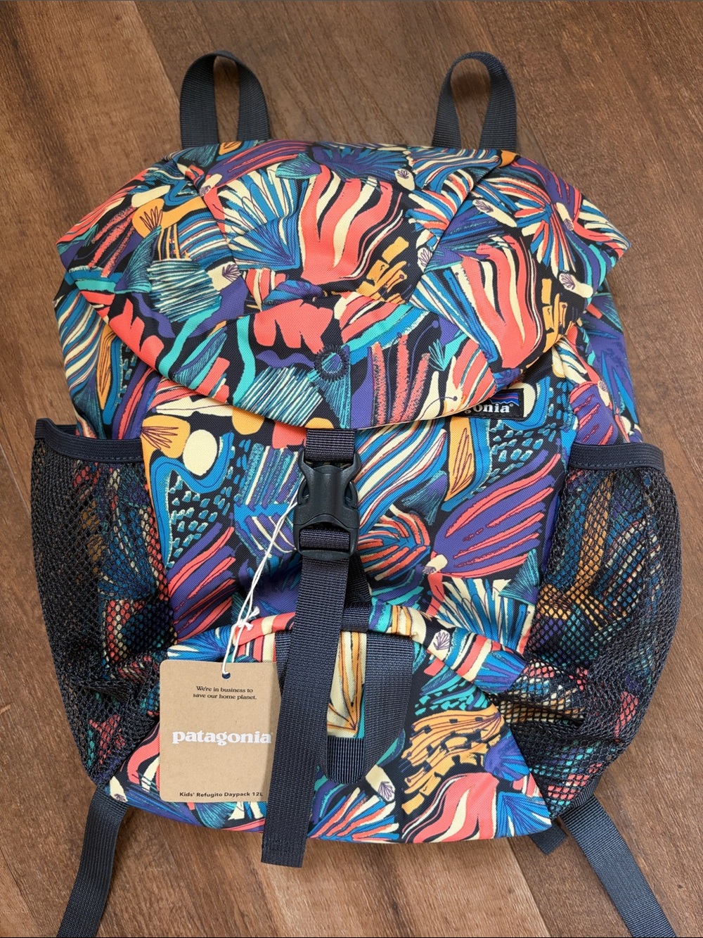Patagonia Kids Refugito Daypack Backpack 12L Joy Pitch Blue NWT